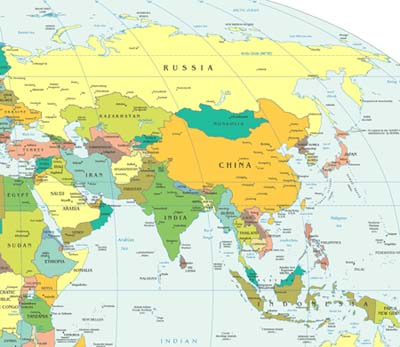 Asia TEFL teaching locations