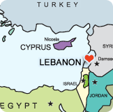 Lebanon-teaching-English-map