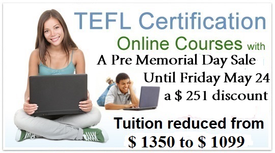 online tefl class discount 251 pre memorial day