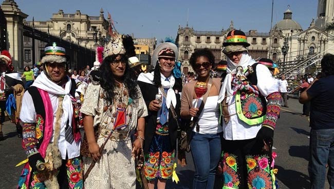 a female English teacher in Peru exploring the country