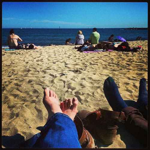 Lauren ORourke ITA Alumni Barcelona beach